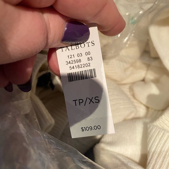 Talbots cashmere blend v-neck - Picture 6 of 7